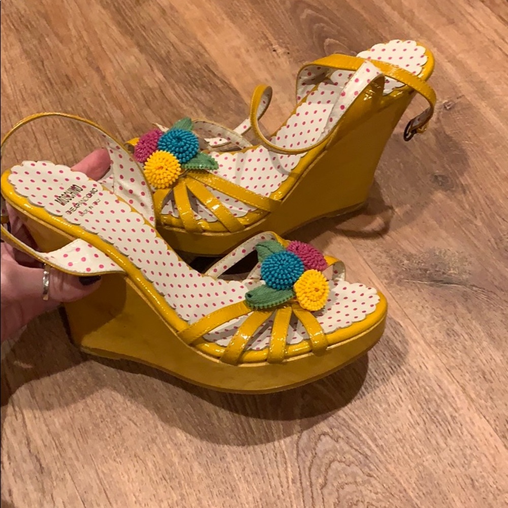 Vintage Moschino Wedge Sandals